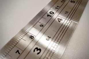 metal ruler, metal, measures