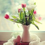 tulips, flowers, vase