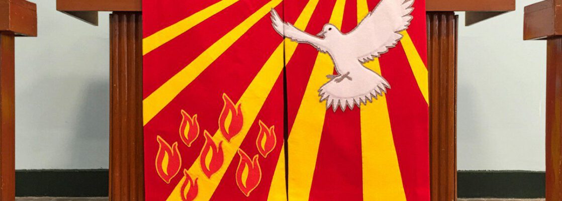 red and yellow cross flag